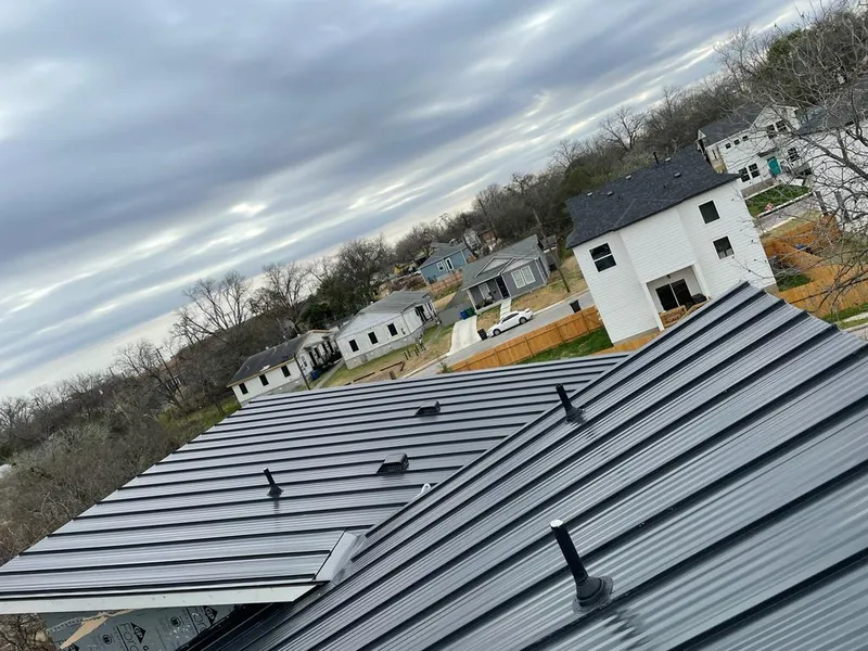 Standing seam metal roof panels with vents for Skylight Repair in Bossier City